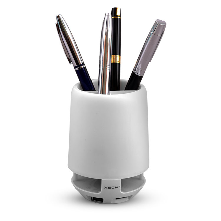 Xech Pen Stand Bluetooth Speaker with Changing Light